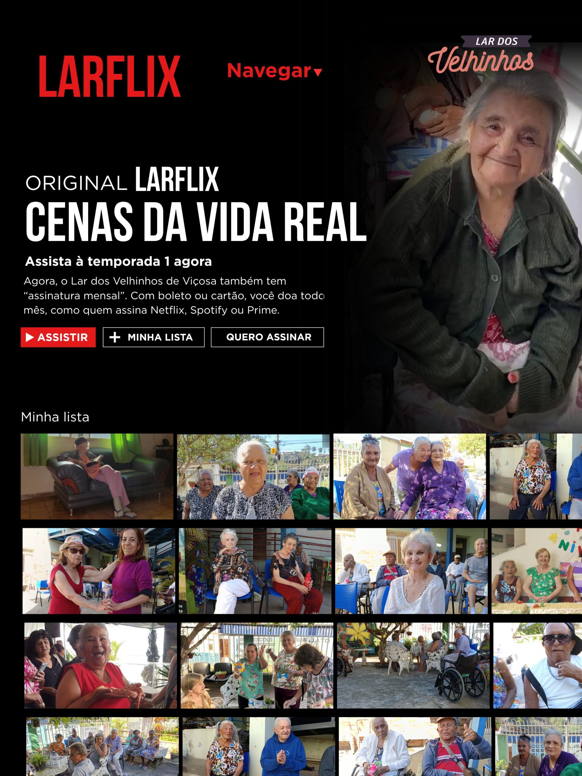LARFLIX – Cenas da Vida Real: Assine Solidariedade