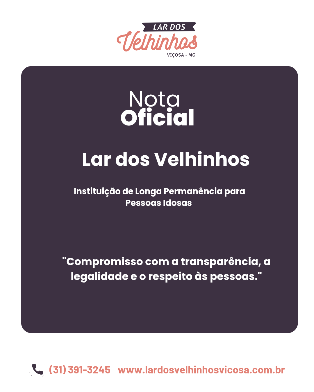 NOTA OFICIAL